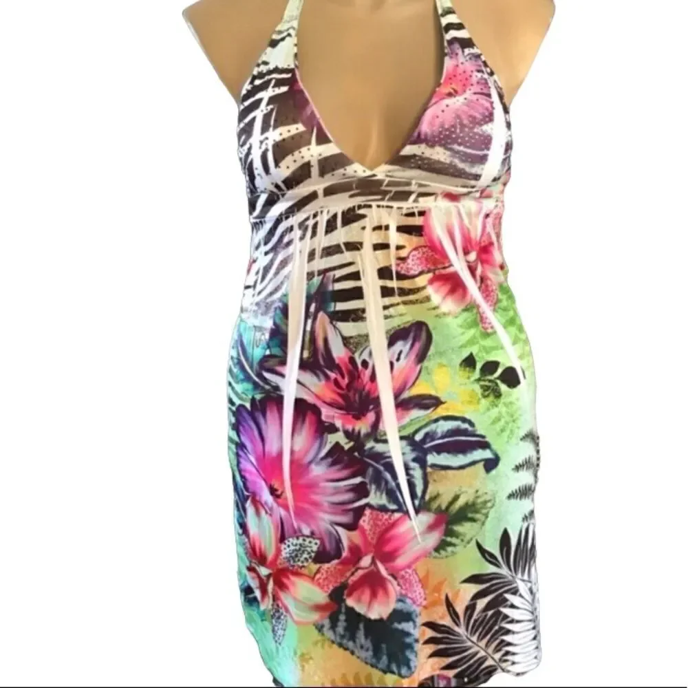 Ocean Blue by Basix LARGE Sundress NWT